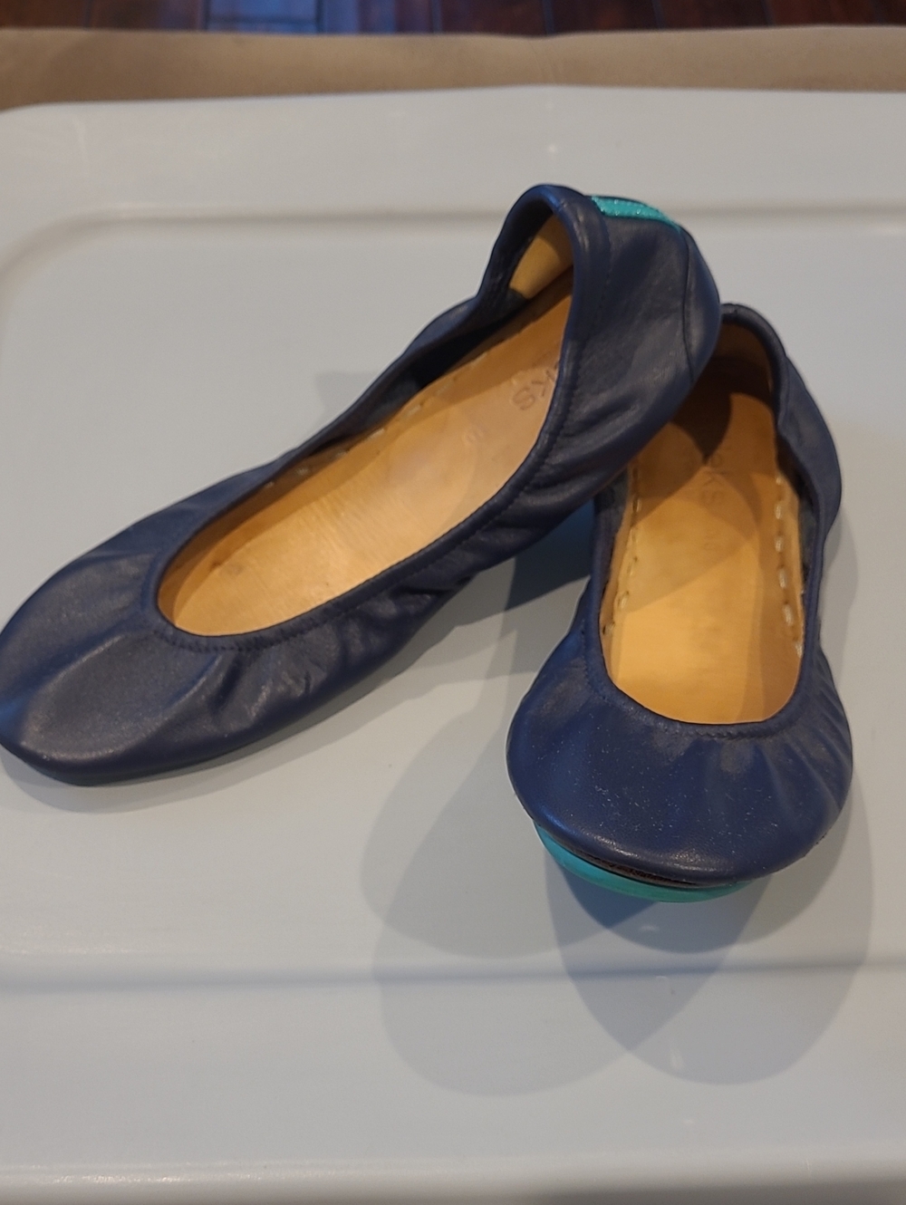 Tieks By Gavrieli California Women’s Navy Blue Foldable Ballet Flats Size 10